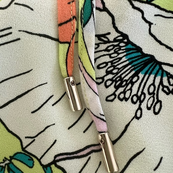 Revolve X AFRM Spring Lime Bouquet Floral Dolly Off The Shoulder Mini Dress | M - Picture 12 of 16